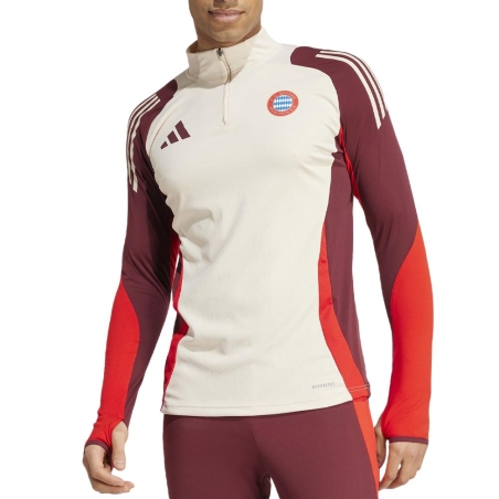 Bayern Munich Haut d'Entraînement Beige/Bordeaux Homme Adidas 2024