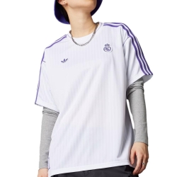 Real Madrid Maillot Lifestyle Blanc/Violet Homme Adidas Icon