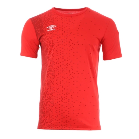 T-shirt Rouge Homme Umbro Match