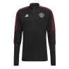 Manchester United Sweat 1/4 zip Noir Homme Adidas 21/22