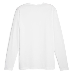 T-Shirt Manches Longues Blanc Homme Puma Hoops Team
