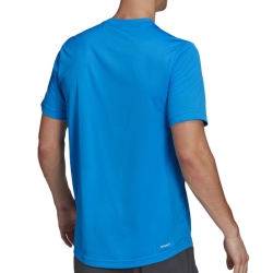 T-Shirt Bleu Homme Adidas HF7158