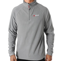 Veste Polaire 1/4 de Zip Gris Homme Geographical Norway Men 233