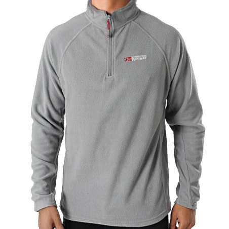 Veste Polaire 1/4 de Zip Gris Homme Geographical Norway Men 233