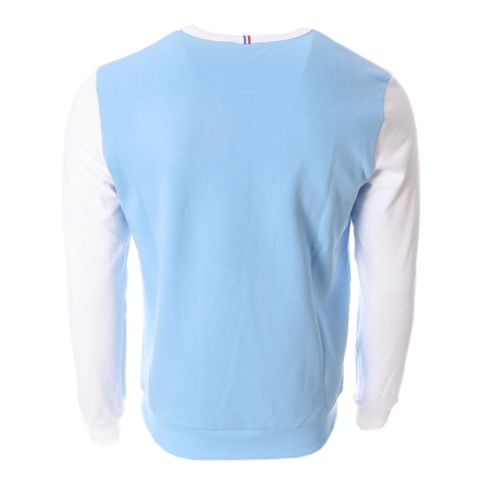 Sweat Blanc/Bleu Homme Le Coq Sportif Fanwear