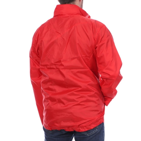 Coupe-vent 1/4 zip rouge homme Hungaria Training Premium 15
