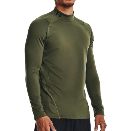 Maillot de sport Kaki Homme Under Armour Fitted Mock