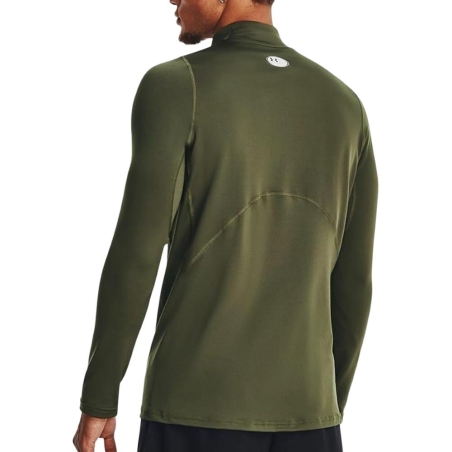 Maillot de sport Kaki Homme Under Armour Fitted Mock