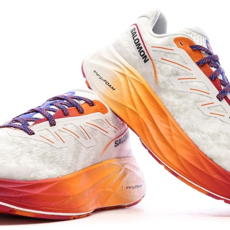 Chaussures de Running Blanc/Orange Homme Salomon Aero Glide 2