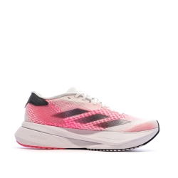 Chaussures de running Blanches/Roses Femme Adidas Adizero