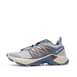 Chaussures de trail Bleu/Beige Femme Salomon Sagacross W