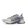 Chaussures de trail Bleu/Beige Femme Salomon Sagacross W