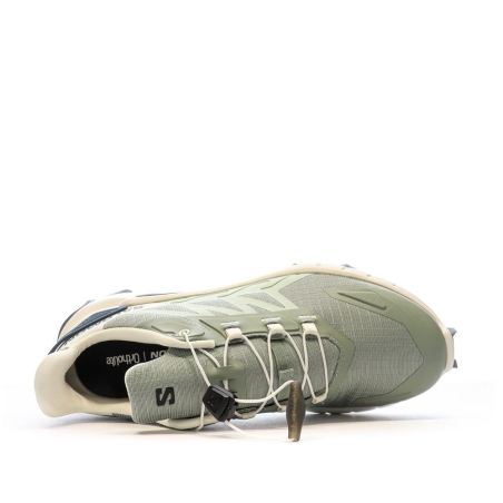 Chaussures de trail Vertes Femme Salomon Supercross 4W