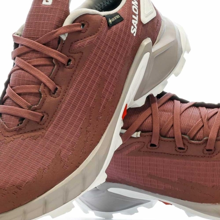 Chaussures de Trail Rouge/Blanche Femme Salomon Alphacross 4