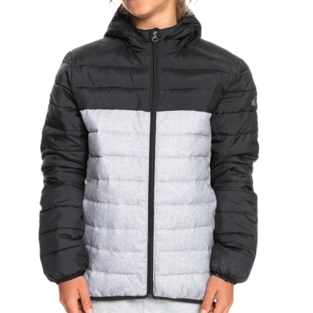 Doudoune Noire Garçon Quiksilver Scaly