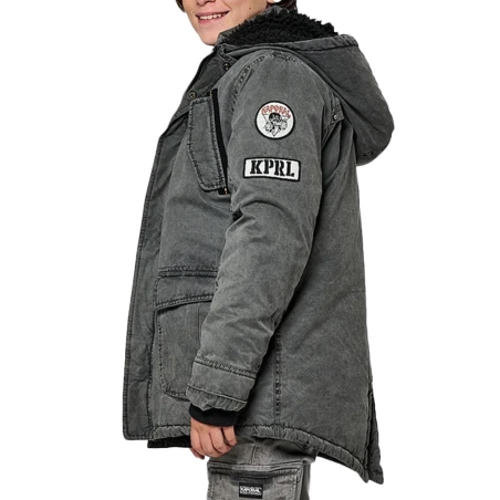 Blouson Noir Garçon Kaporal MUN