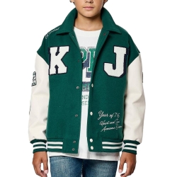 Veste Bomber Vert/Blanc Garçon Kaporal MEDDY