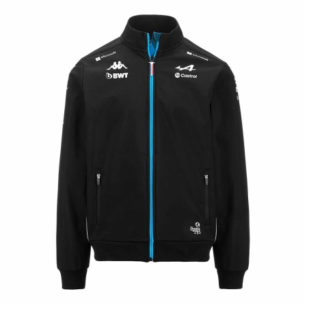 Veste Noire Garçon Kappa Amdacy Alpine F1
