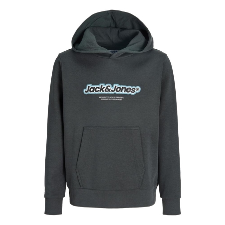 Sweat à Capuche Gris Garçon Jack & Jones Newton Branding