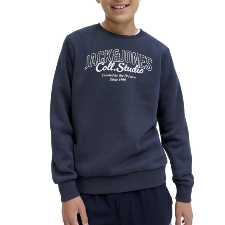 Sweat Marine Foncé Garçon Jack & Jones Makoto