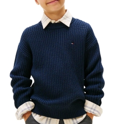 Pull Marine Garçon Tommy Hilfiger Half