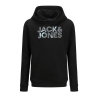 Sweat à Capuche Noir Garçon Jack & Jones Corp Splash