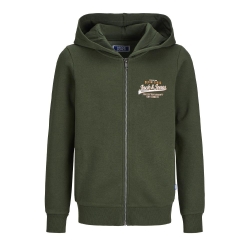 Sweat Zippe Vert Garçon Jack & Jones Jjelogo
