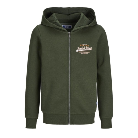 Sweat Zippe Vert Garçon Jack & Jones Jjelogo