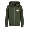 Sweat Zippe Vert Garçon Jack & Jones Jjelogo