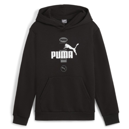 Sweat Noire Garçon Puma Power Graphic