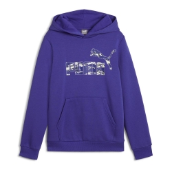 Sweat à Capuche Violet Garçon Puma Ess+ Camo