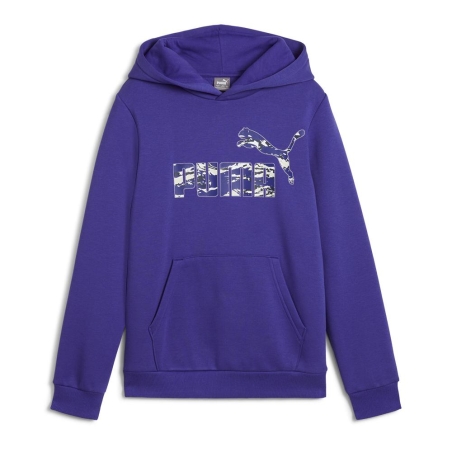 Sweat à Capuche Violet Garçon Puma Ess+ Camo