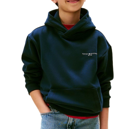 Sweat Marine Garçon Tommy Hilfiger Mini Corp Hoodie