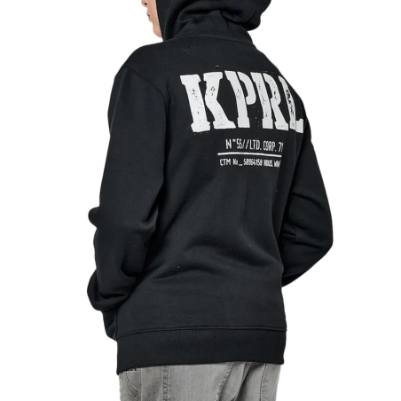 Sweat zippé Noir Garçon Kaporal MULL