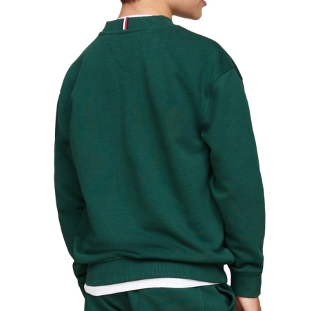 Sweat Vert Foncé Garçon Tommy Hilfiger Timeless