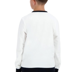 Sweat Blanc/Noir Garçon Le Coq Sportif Graphique