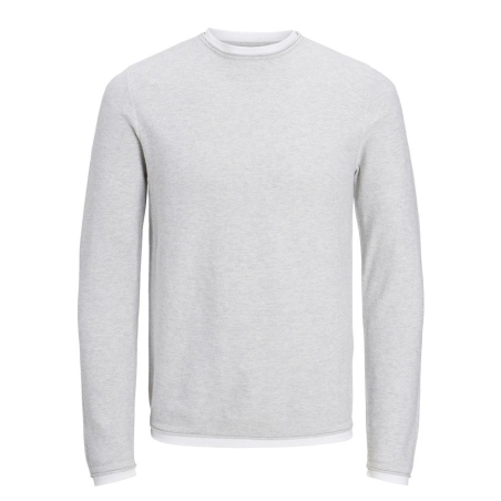 Pull Gris Garçon Jack & Jones Twinn Knit Neck