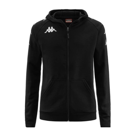 Sweat Zippé Noir/Gris Garçon Kappa Divieto