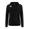 Sweat Zippé Noir/Gris Garçon Kappa Divieto