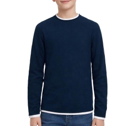 Pull Marine Garçon Jack & Jones Twinn Knit Neck