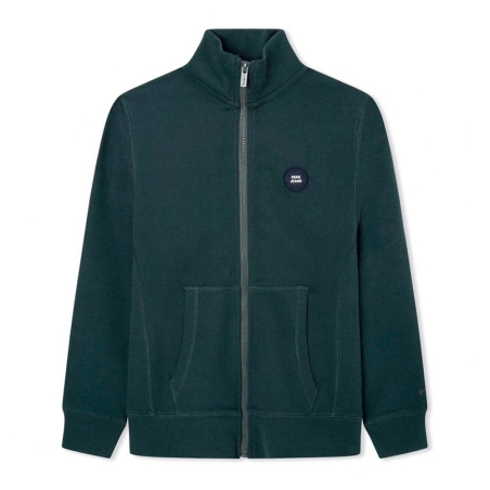 Sweat Zippé Bleu Garçon Pepe Jeans Nico