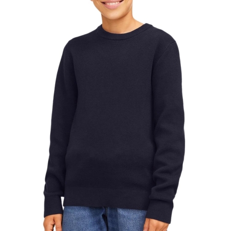 Pull Marine Garçon Jack & Jones Knit Neck