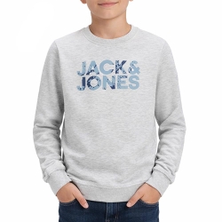 Sweat Gris Chiné Garçon Jack & Jones Splash