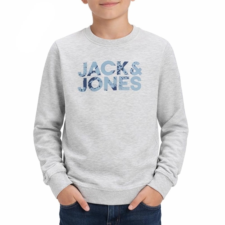 Sweat Gris Chiné Garçon Jack & Jones Splash