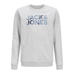 Sweat Gris Chiné Garçon Jack & Jones Splash