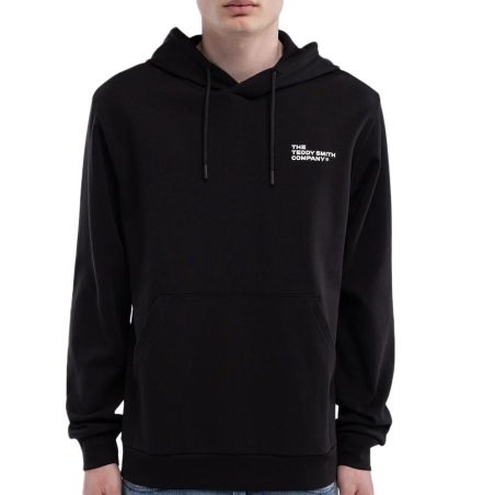 Sweat à Capuche Noir Garçon Teddy Smith Company