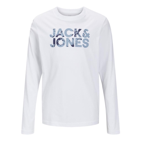 T-shirt Blanc Garçon Jack & Jones Splash