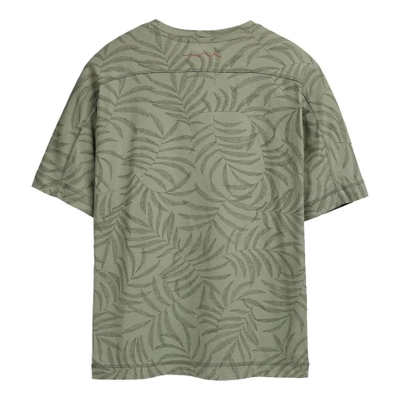 T-shirt Vert Garçon Teddy Smith Feuillage