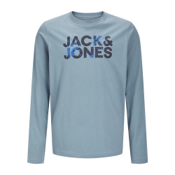 T-shirt Bleu Garçon Jack & Jones Splash