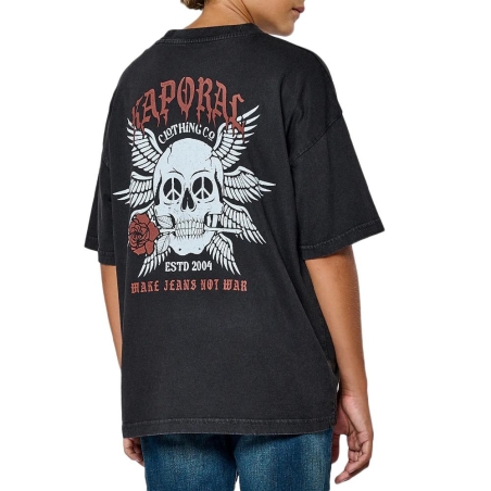T-shirt Noir Garçon Kaporal MOSTO